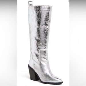 Steve Madden Seven Knee High Boot SILVER